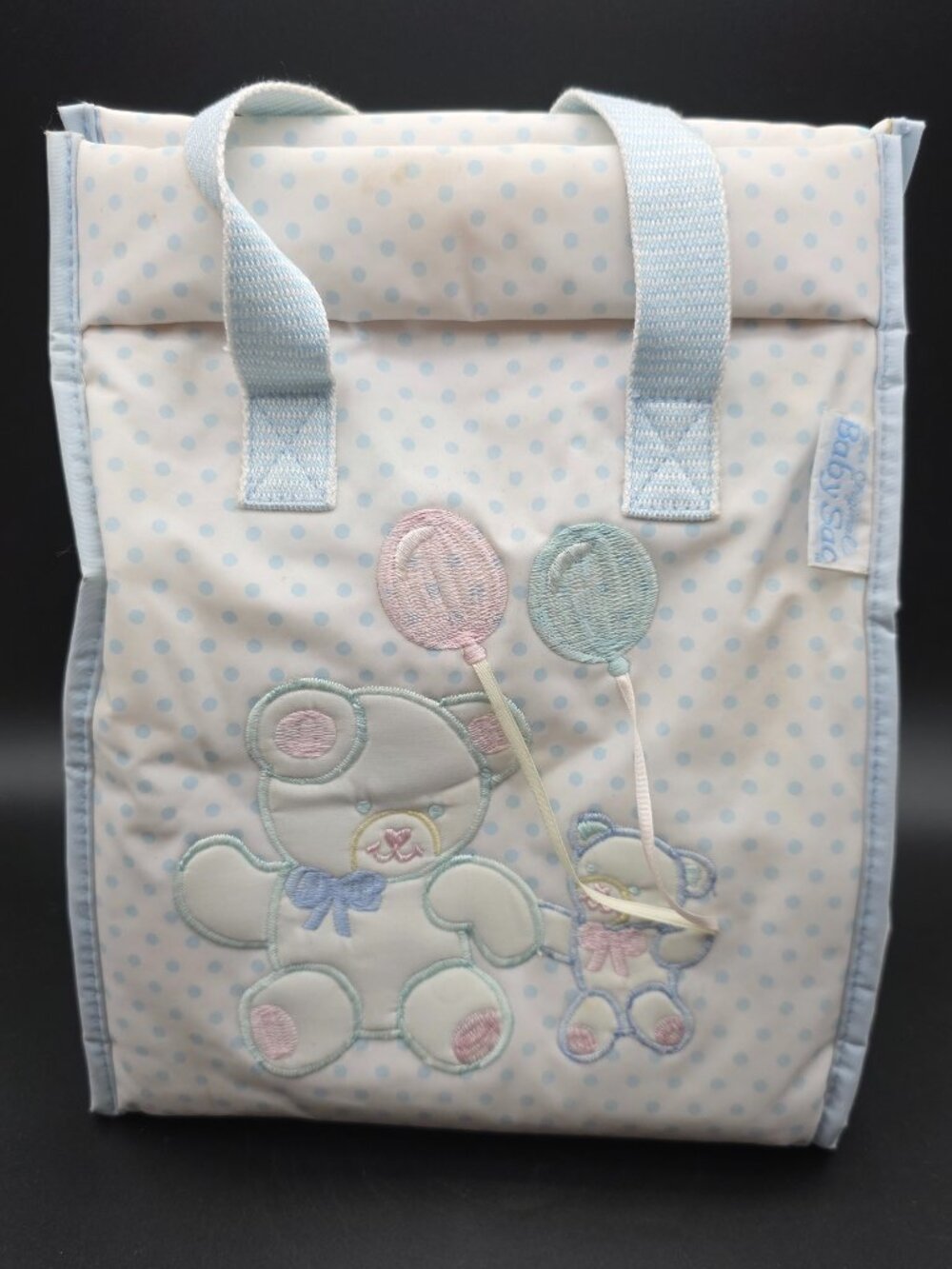 Vintage insulated 90’s Teddy Bear Diaper Bag W/ changing pad